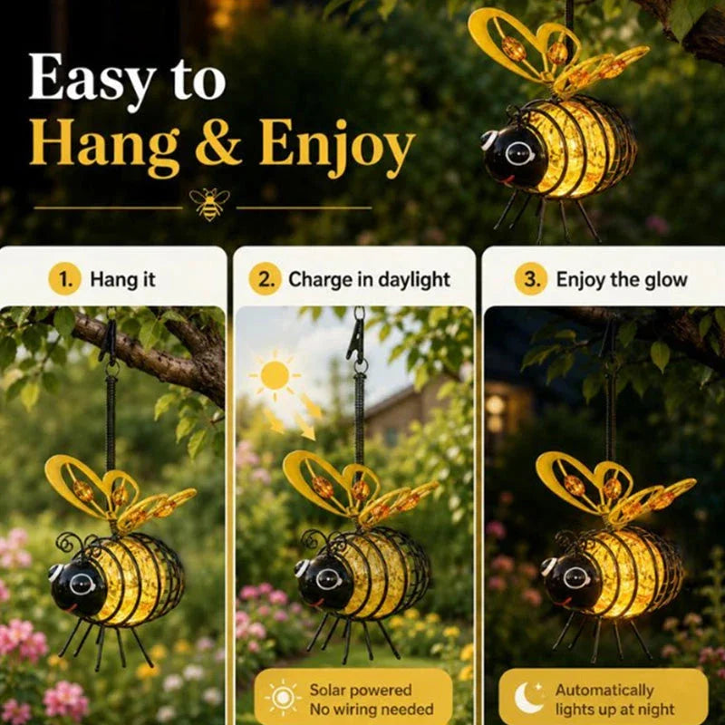 Solar Bee Garden Light