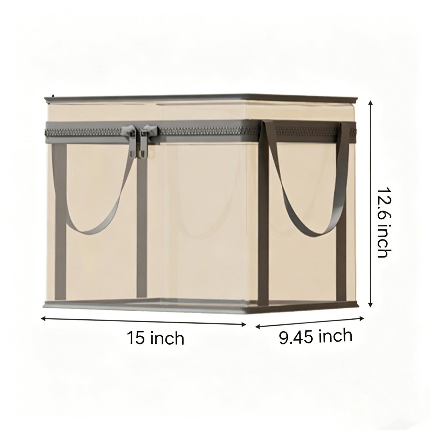 Large Clear Thick Plastic Storage Box with Hinged Lid, Heavy-Duty Durable High Capacity Organizer, Perfect for Home, Camping, Travel, Attic and Moving